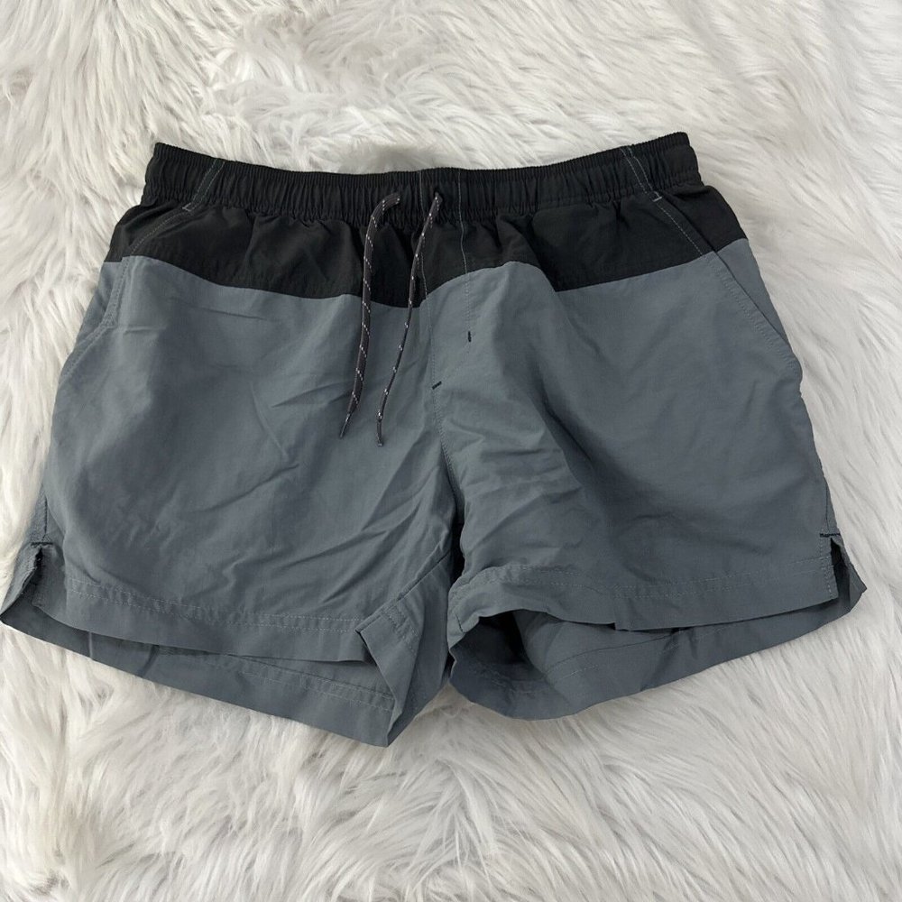 Columbia Womens Small Gray Hiking Shorts Elastic Waist Quick Dry